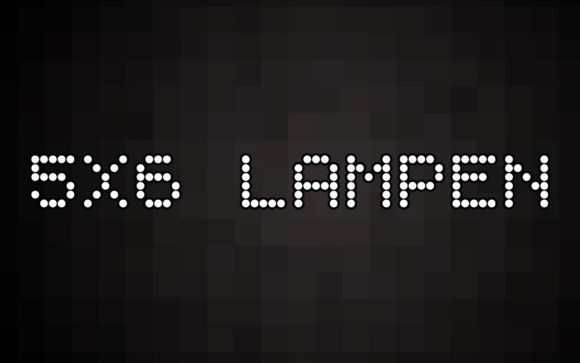 5x6 Lampen: A Unique Dotted Display Font for Creative Branding and Design