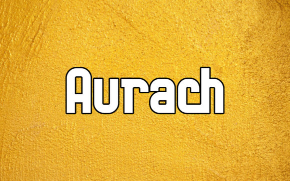 Aurach: A Bold Display Font for Creative Branding