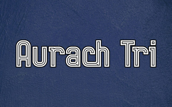 Aurach Tri: A Retro Display Font for Modern Branding and Creative Projects