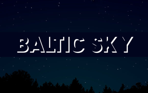 Baltic Sky: A Cool Display Font for Creative Projects