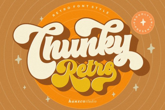 Chunky Retro: A Bold and Smooth Display Font for Modern Design