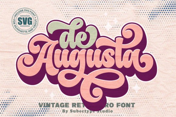 De Augusta: A Bold Vintage Font for Timeless Design Projects