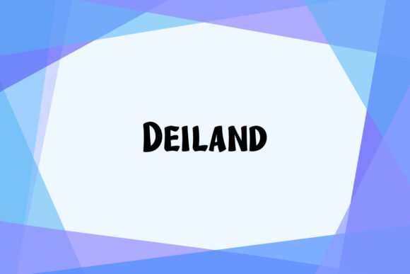 Deiland: A Playful and Modern Display Font for Creative Projects