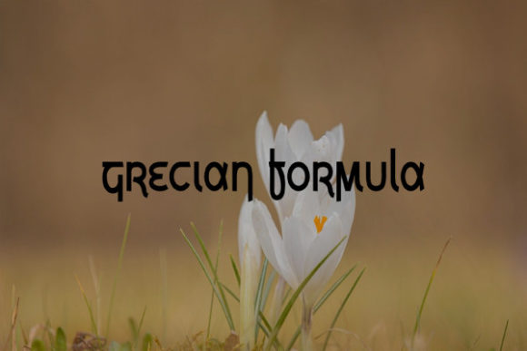 Grecian Formula: A Stylish Display Font for Modern Creatives