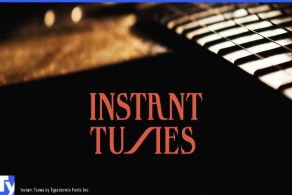 Instant Tunes: A Unique Display Font for Bold Typography Statements