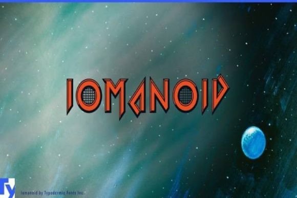 Iomanoid: A Video Game-Inspired Font for Techno Vibes and Nostalgic Designs