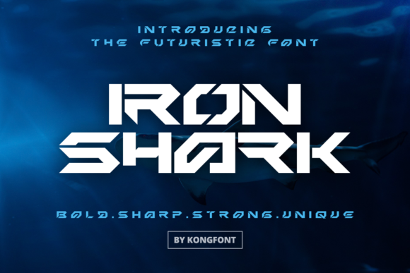 Iron Shark: A Bold and Futuristic Display Font for Creative Projects