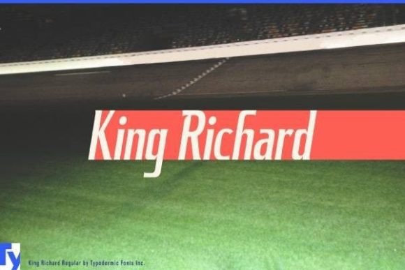 King Richard: A Bold Display Font with a Vintage Flair for Modern Creations
