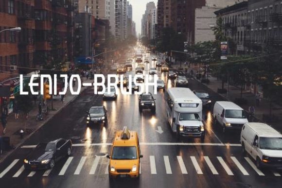 Lenjo Brush: A Modern Display Font with Bold Personality