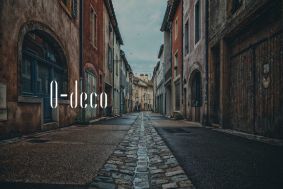 O-deco: A Slim and Elegant Display Font for Modern Design Needs
