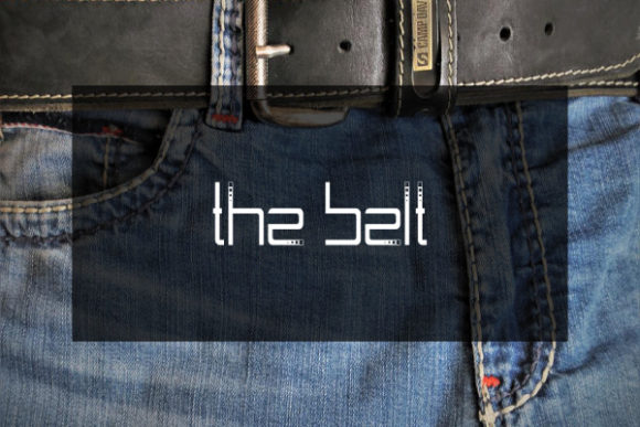 The Belt Display Font: A Modern and Dashed Design for Standout Typography